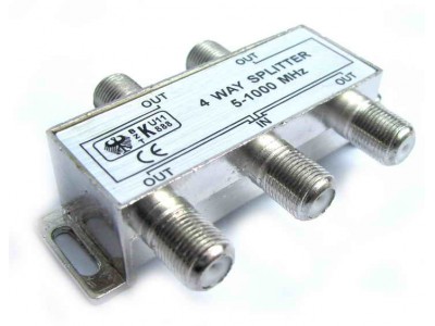 Зображення Сплітер 657D 5-1000MHz (прохідний) 4 ТВ у категорії Пасивні
