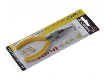 Зображення Довгогубці прямі R'Deer RT-501, жовті 125mm у категорії БОКОРІЗИ