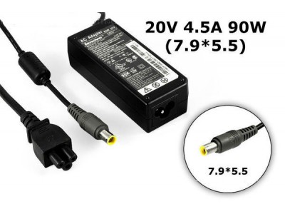 Зображення Блок живлення ноутбук LENOVO 20.0Vx4.5Ax90W  7.9/5.5mm у категорії БЛОК ЖИВЛЕННЯ НОУТБУК