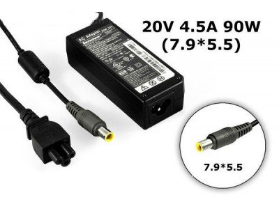Зображення Блок живлення ноутбук LENOVO 20.0Vx4.5Ax90W  7.9/5.5mm у категорії БЛОК ЖИВЛЕННЯ НОУТБУК
