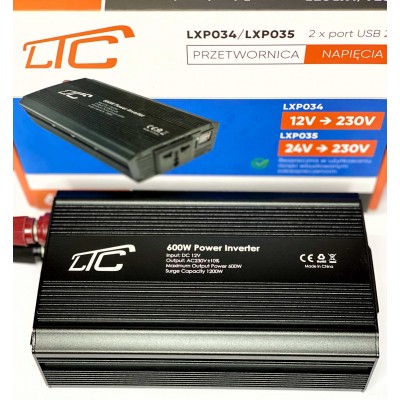 Зображення Перетворювач DC-AC 12V-220V,600W у категорії ПЕРЕТВОРЮВАЧІ DC