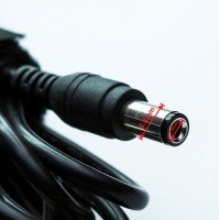 Шнур живлення ноутбук 6.3/3.0мм прямий