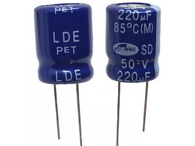 Зображення Конденсатор 220мкф*50в*85С || 10x12 SD у категорії КОНДЕНСАТОРИ