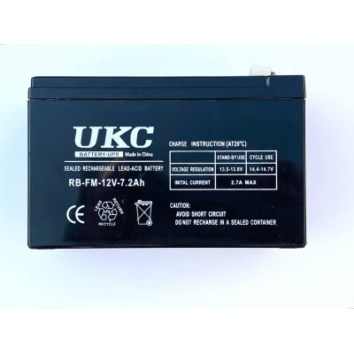 Зображення Акумулятор 12V*7.2Ah UKC RB-FM у категорії 12V