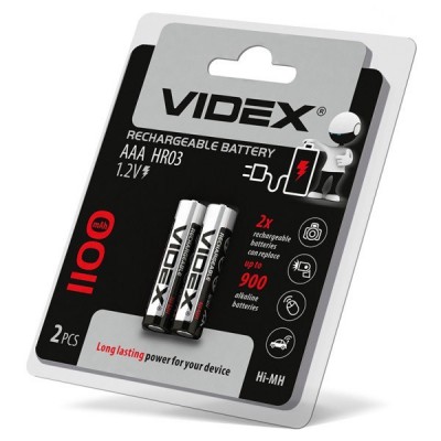 Зображення Акумулятор Videx AAA NiMH 1100 mAh у категорії Батарейки, акумулятори