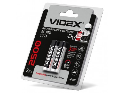 Зображення Акумулятори Videx HR6/AA 2500mAh у категорії AA ( R06 )