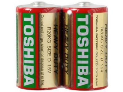 Зображення R20 (D) TOSHIBA Heavy Duty 1x2 || Батарейка у категорії R20 (D)