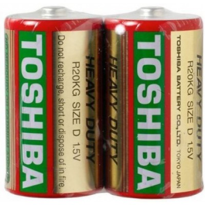 Зображення R20 (D) TOSHIBA Heavy Duty 1x2 || Батарейка у категорії R20 (D)