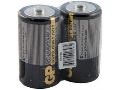 Зображення R20 (D) GP supercell 13S 1x2 || Батарейка у категорії R20 (D)