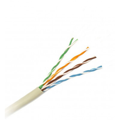 Зображення Вита пара UTP Сat.5e Q-SAT 4x2x0.48CCA 5.3мм сірий 305м у категорії КАБЕЛЯ ДЛЯ ІНТЕРНЕТУ