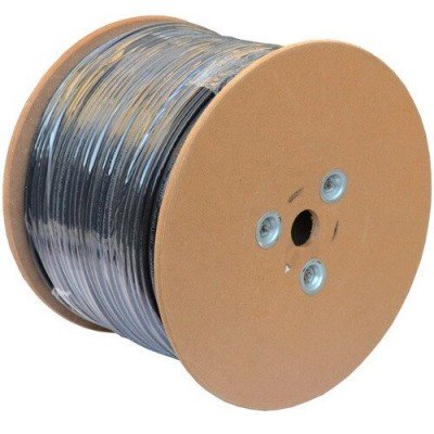 Вита пара UTP Omega 2x2x(0.48CU) || трос.чорний, 305м Вита пара UTP Omega 2x2x(0.48CU) || трос.чорний, 305м