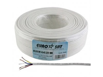 Зображення Кабель сигнальний 4х0.22mm EUROSAT у категорії СИГНАЛЬНИЙ КАБЕЛЬ