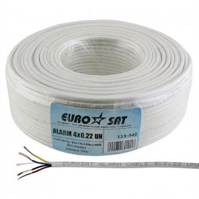 Зображення Кабель сигнальний 4х0.22mm EUROSAT у категорії СИГНАЛЬНИЙ КАБЕЛЬ