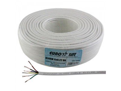 Зображення Кабель сигнальний 6x0.22mm Eurosat у категорії СИГНАЛЬНИЙ КАБЕЛЬ