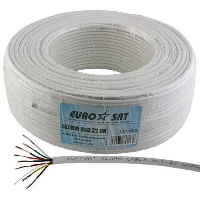 Зображення Кабель сигнальний 8x0.22mm eurosat у категорії СИГНАЛЬНИЙ КАБЕЛЬ