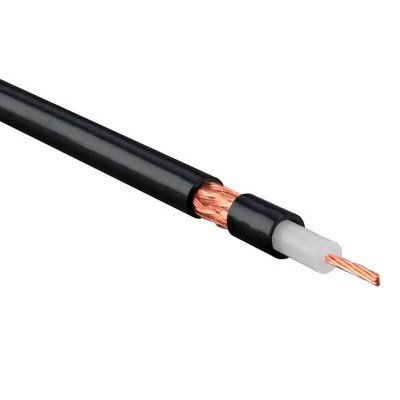 Зображення Кабель RG-58 19x0,18Cu+0.10  багатожильний чорний у категорії Телевізійний кабель