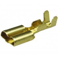 Клема  6.3мм гніздо || неізольована DJ622-A6.3B 1-1.5мм²