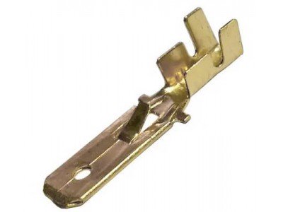 Зображення Клема 6.3мм штекер || з фіксацією DJ612-6.3C 2-2.5мм&sup2; у категорії КЛЕМИ