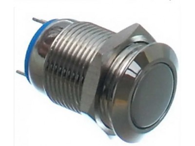 Зображення Кнопка антивандальна 12мм без фіксації || під пайку у категорії Кнопки