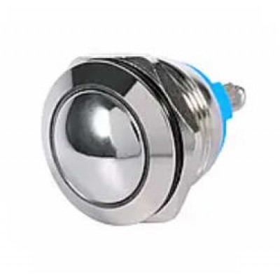 Зображення Кнопка антивандальна 16мм без фіксації || під гвинт кругла у категорії Кнопки