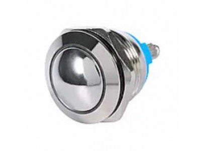 Зображення Кнопка антивандальна 19мм без фіксації || під гвинт кругла у категорії Кнопки