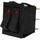 Перемикач з підсвічуванням IRS-2101E-1C ON-OFF, 6pin, 15A, 220V, червоний Перемикач з підсвічуванням IRS-2101E-1C ON-OFF, 6pin, 15A, 220V, червоний