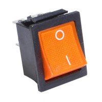 Перемикач з підсвічуванням IRS-201-1С (ON-OFF)4pin, 15A, 220V, жовтий Перемикач з підсвічуванням IRS-201-1С (ON-OFF)4pin, 15A, 220V, жовтий