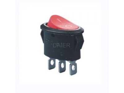 Зображення Перемикач Daier KCD 1-5-102R || 3pin 6A 250V у категорії Перемикачі