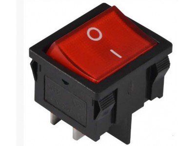 Зображення Перемикач Daier KCD 1-6-201R || 4pin 6A 250V у категорії Перемикачі