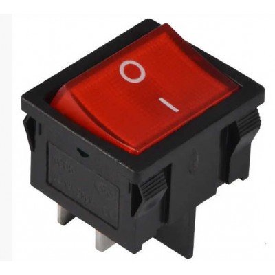 Зображення Перемикач Daier KCD 1-6-201R || 4pin 6A 250V у категорії Перемикачі