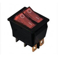 Перемикач Daier KCD2-2101N || подвійний 6pin 15A 250V
