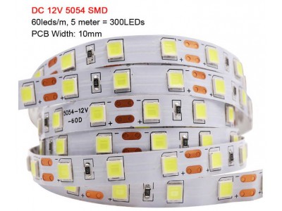 Зображення Світлодіодна стрічка 5054 60 LED IP21 || Біла Тела у категорії Світлодіодні стрічки