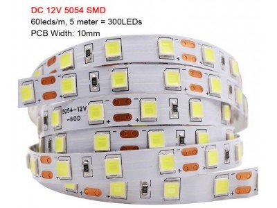 Зображення Світлодіодна стрічка 5054 60 LED IP21 || Біла Тела у категорії Світлодіодні стрічки