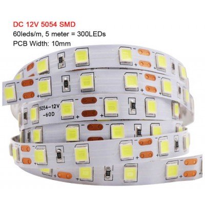 Зображення Світлодіодна стрічка 5054 60 LED IP21 || Біла Тела у категорії Світлодіодні стрічки
