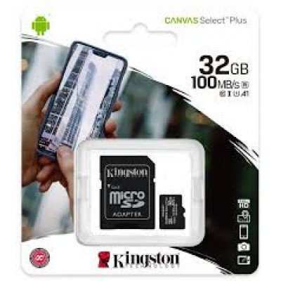 Зображення Картка пам'яті 32GB Kingston micro SDXC Canvas Select Plus Class 10 у категорії Обладнання для інтернету, smart