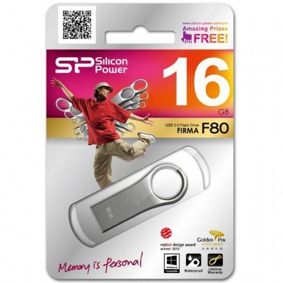 Зображення Флешка 16GB USB2.0 Silicon Power Firma F80 у категорії USB 2.0