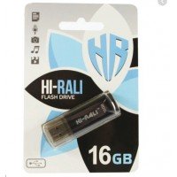 Флешка 16GB USB2.0 Hi-Rali Rocket series Black Флешка 16GB USB2.0 Hi-Rali Rocket series Black