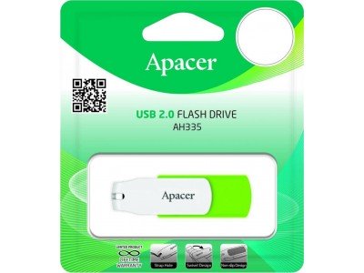 Зображення Флешка 64GB USB2.0 APACER AH335 Green у категорії USB 2.0