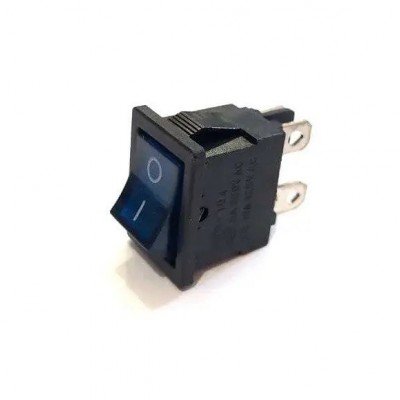 Зображення Перемикач з підсвіткою Daier KCD 1-4-201N синій || 4pin 6A 250V у категорії МІКРИКИ, ПЕРЕМИКАЧІ