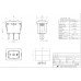 Зображення Перемикач KCD1-2-103 || 3pin 6A 220V чорний у категорії Перемикачі