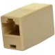 Перехідник гніздо 8p8c - гніздо 8p8c || бочка RJ-45,бежевий Перехідник гніздо 8p8c - гніздо 8p8c || бочка RJ-45,бежевий