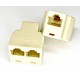 Перехідник гніздо 8p8c - 2 гнізда 8p8c || бочка RJ-45