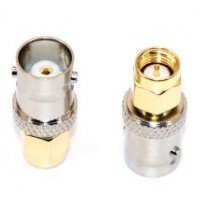 Перехідник штекер SMA plug - гніздо BNC (латунь) Перехідник штекер SMA plug - гніздо BNC (латунь)