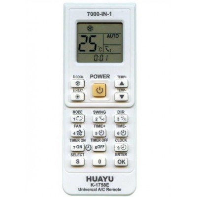 Зображення K-1758E || Універсальний пульт для кондиціонера у категорії УНІВЕРСАЛЬНІ ПУЛЬТИ ДО КОНДИЦІОНЕРІВ