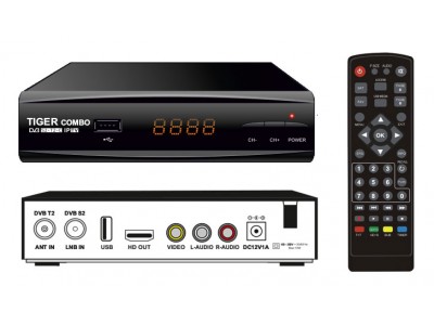 Зображення Тюнер Tiger Combo T2/S2 у категорії Супутникові тюнера