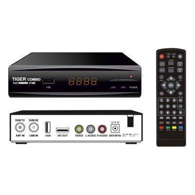 Зображення Тюнер Tiger Combo T2/S2 у категорії Супутникові тюнера