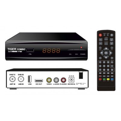 Зображення Тюнер Tiger Combo T2/S2 у категорії Супутникові тюнера