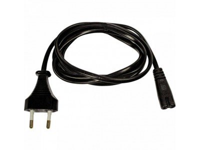 Зображення Шнур мережевий HQ чорний 0.75х1.8 метра,мідь у категорії Мережеві