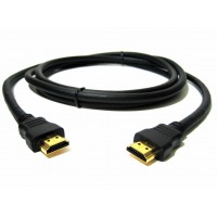 Кабель HDMI - HDMI GOLD V-1.4 чорний 2 метри