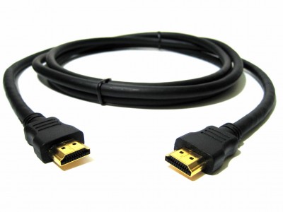 Кабель HDMI - HDMI GOLD V-1.4 чорний 2 метри
